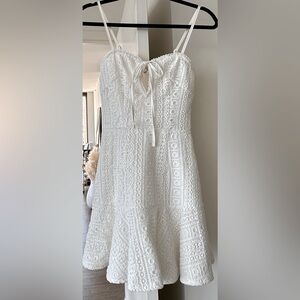 By the way white summer mini dress